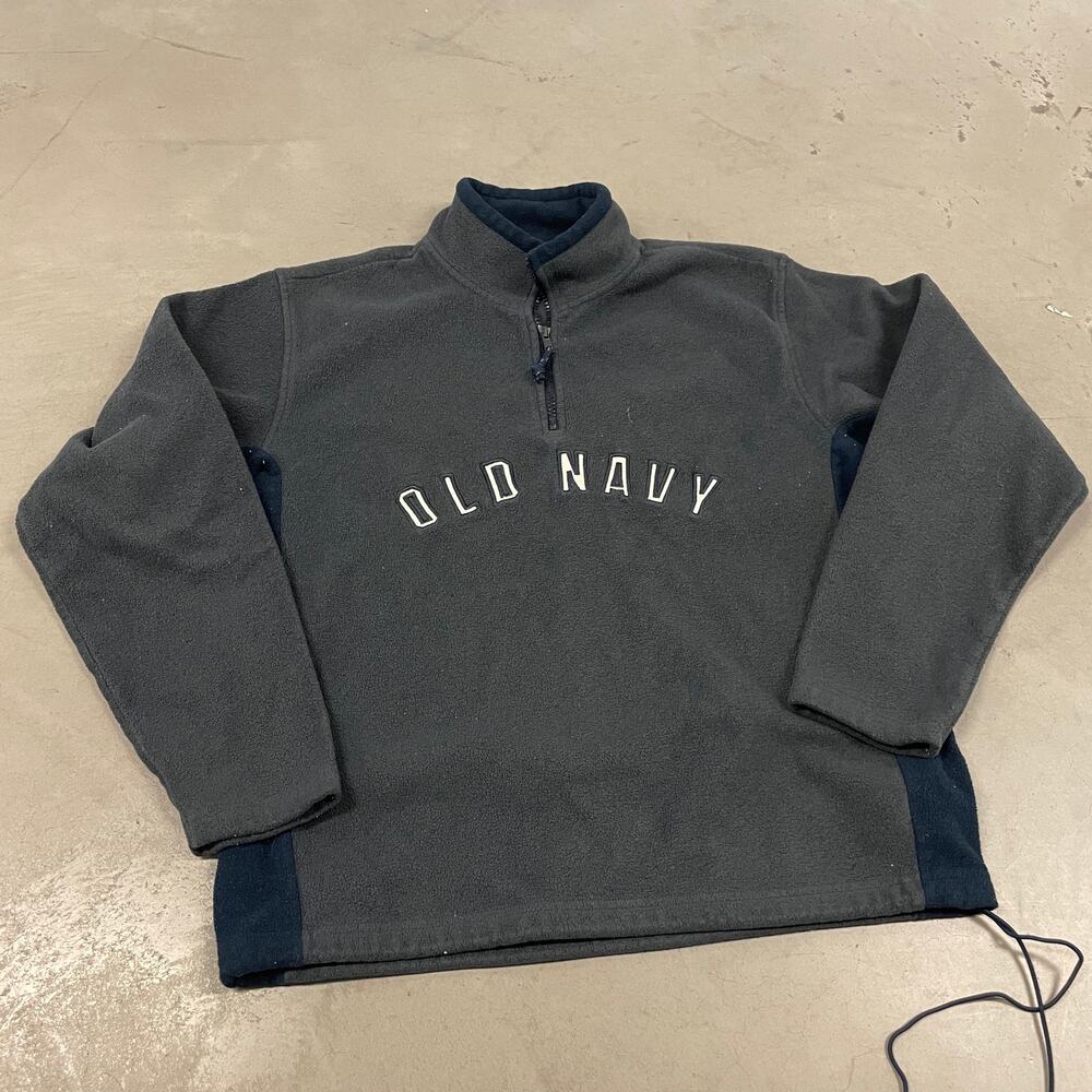 vintage y2k two tone old navy fleece jacket